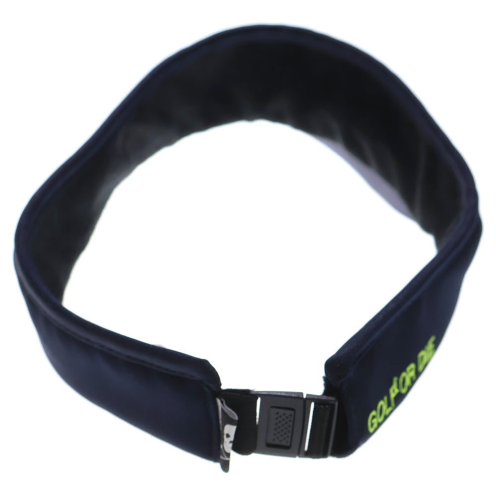 MARK&LONA(マークアンドロナ) LOGO SUN VISOR ロゴ刺繍サンバイザー ブラック/イエロー MLF-9A-FC14