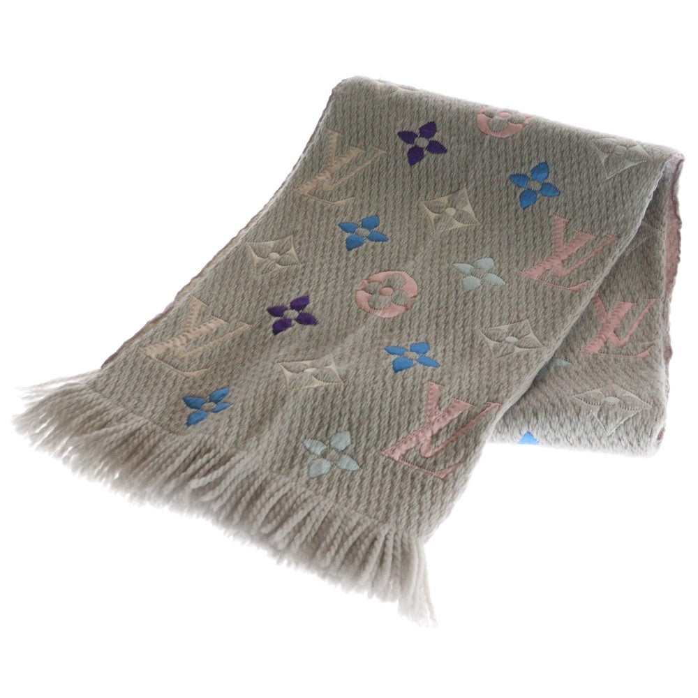 LOUIS VUITTON(ルイヴィトン) エシャルプ ロゴマニア レインボー マフラー グレー M75874