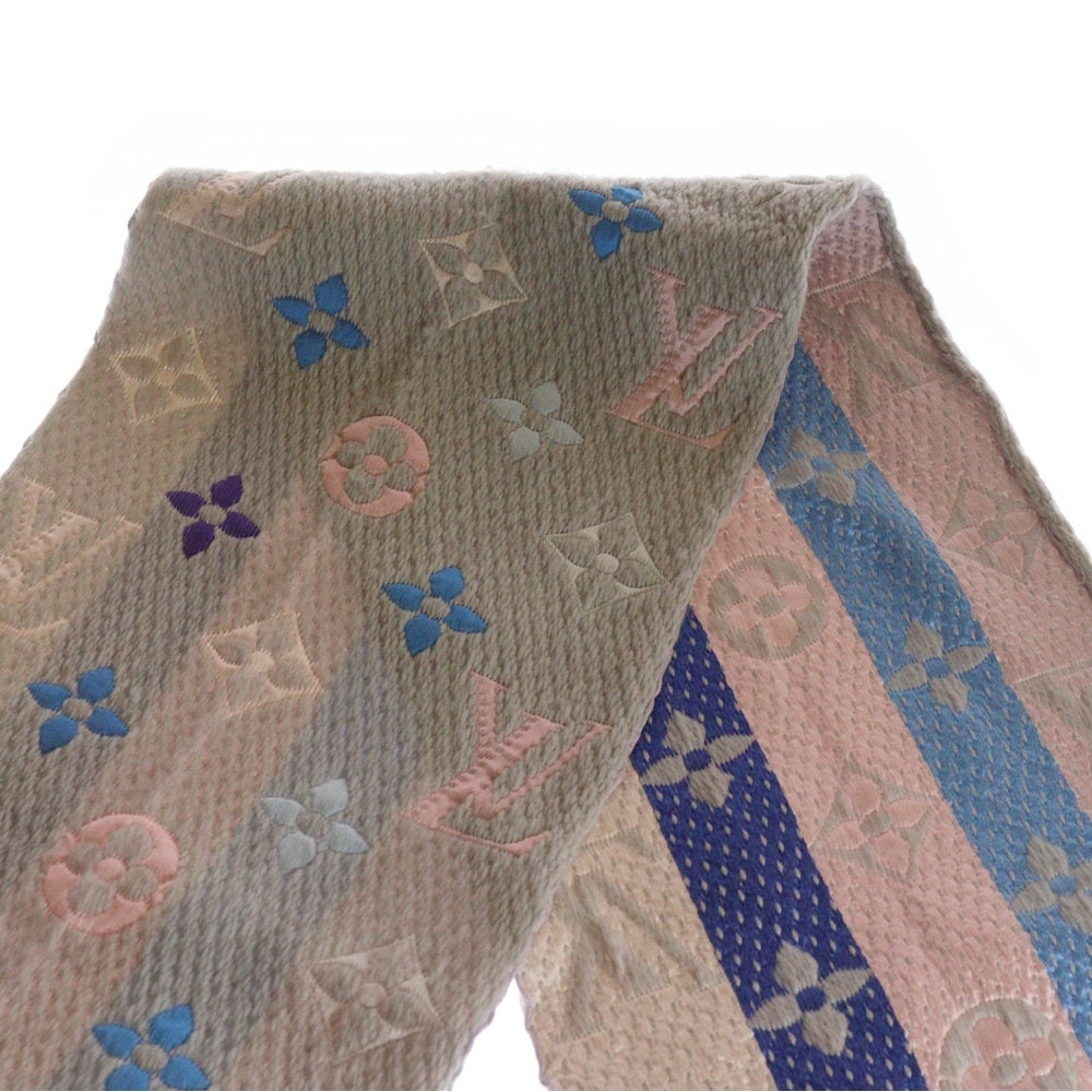 LOUIS VUITTON(ルイヴィトン) エシャルプ ロゴマニア レインボー マフラー グレー M75874