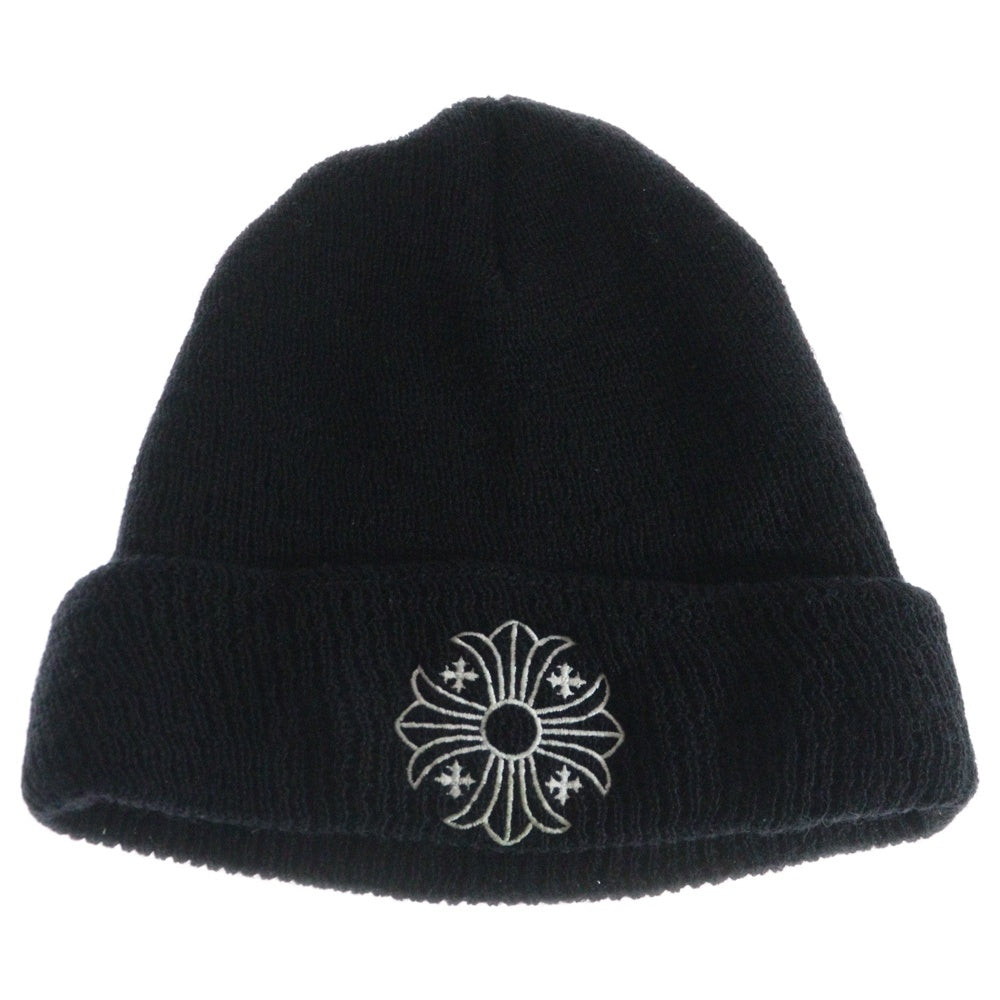 CHROME HEARTS(クロムハーツ) WOOL WATCH CAP ウールワッチキャップ CHプラス刺繍ビーニー帽子 ブラック