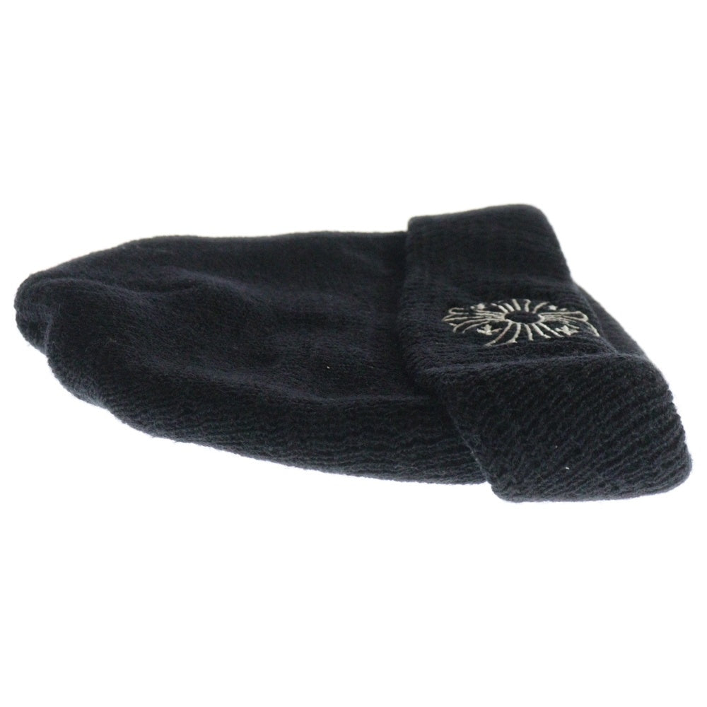 CHROME HEARTS(クロムハーツ) WOOL WATCH CAP ウールワッチキャップ CHプラス刺繍ビーニー帽子 ブラック