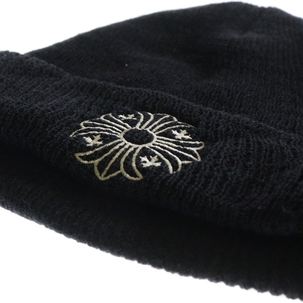 CHROME HEARTS(クロムハーツ) WOOL WATCH CAP ウールワッチキャップ CHプラス刺繍ビーニー帽子 ブラック