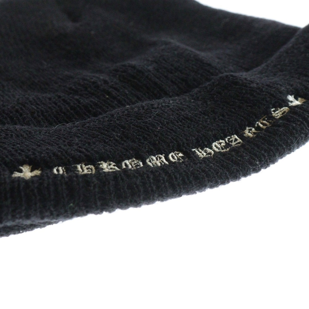 CHROME HEARTS(クロムハーツ) WOOL WATCH CAP ウールワッチキャップ CHプラス刺繍ビーニー帽子 ブラック