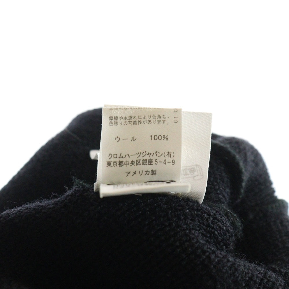 CHROME HEARTS(クロムハーツ) WOOL WATCH CAP ウールワッチキャップ CHプラス刺繍ビーニー帽子 ブラック