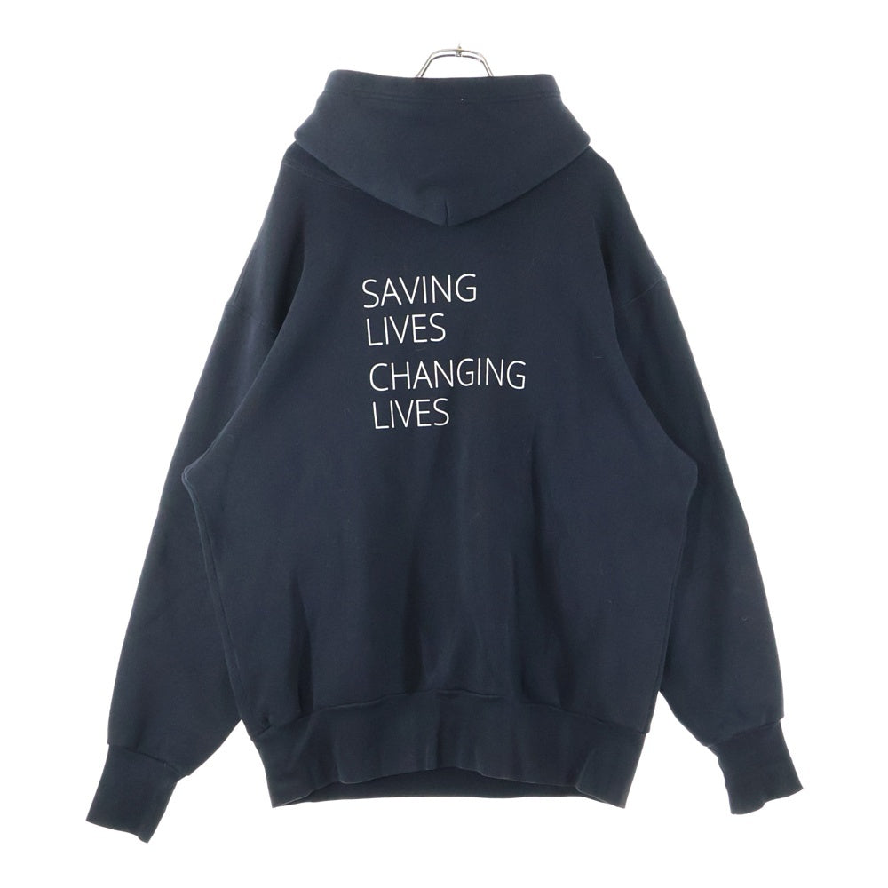BALENCIAGA(バレンシアガ) World Food Programme Hoodie フロントブランドロゴ プルオーバーパーカー フーディ ブラック 541709 TCV34