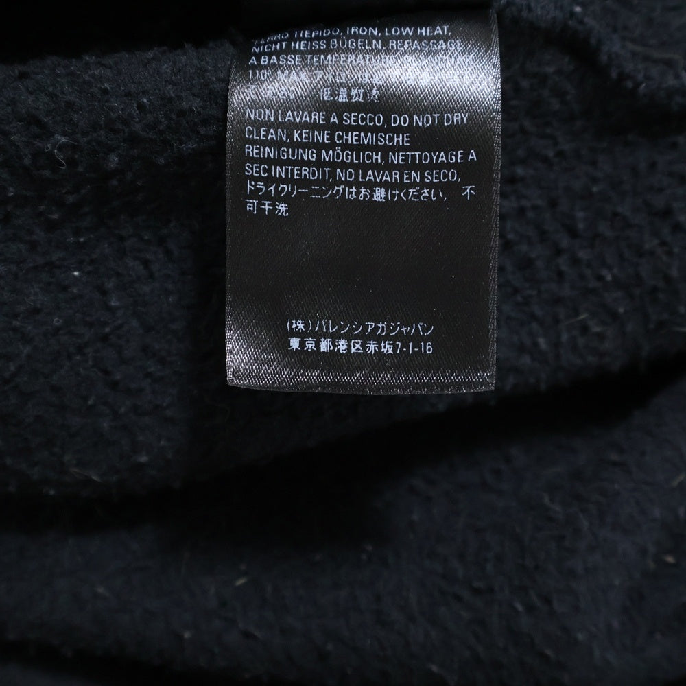 BALENCIAGA(バレンシアガ) World Food Programme Hoodie フロントブランドロゴ プルオーバーパーカー フーディ ブラック 541709 TCV34