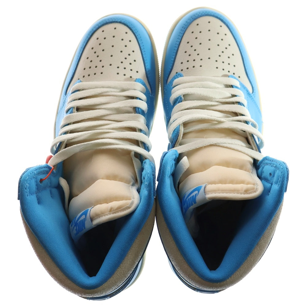 NIKE(ナイキ) AIR JORDAN 1 RETRO HIGH OG UNC REIMAGINED DZ5485-402 エアジョーダン1 レトロ リイマジンド ハイカットスニーカー ホワイト/ブルー US9/27cm