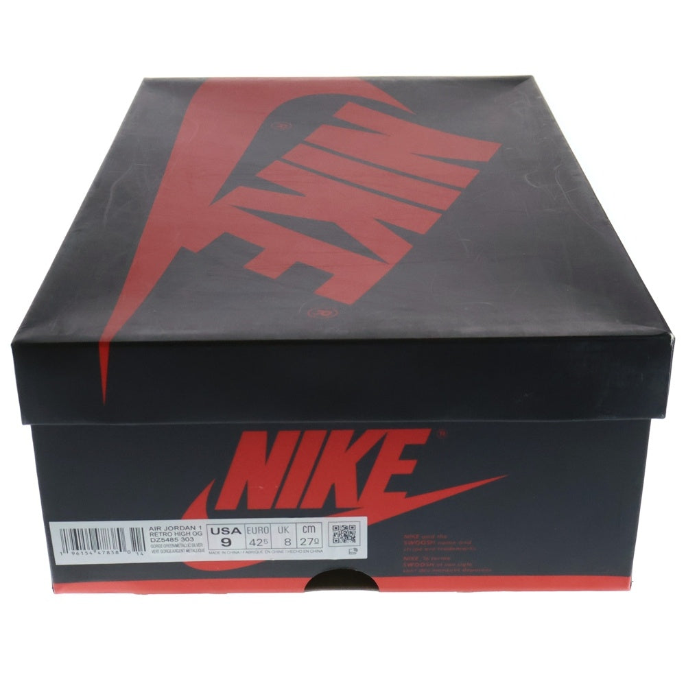 NIKE(ナイキ) AIR JORDAN 1 RETRO HIGH OG DZ5485-303 エアジョーダン1 ハイカットスニーカー US9/27cm ホワイト/グリーン