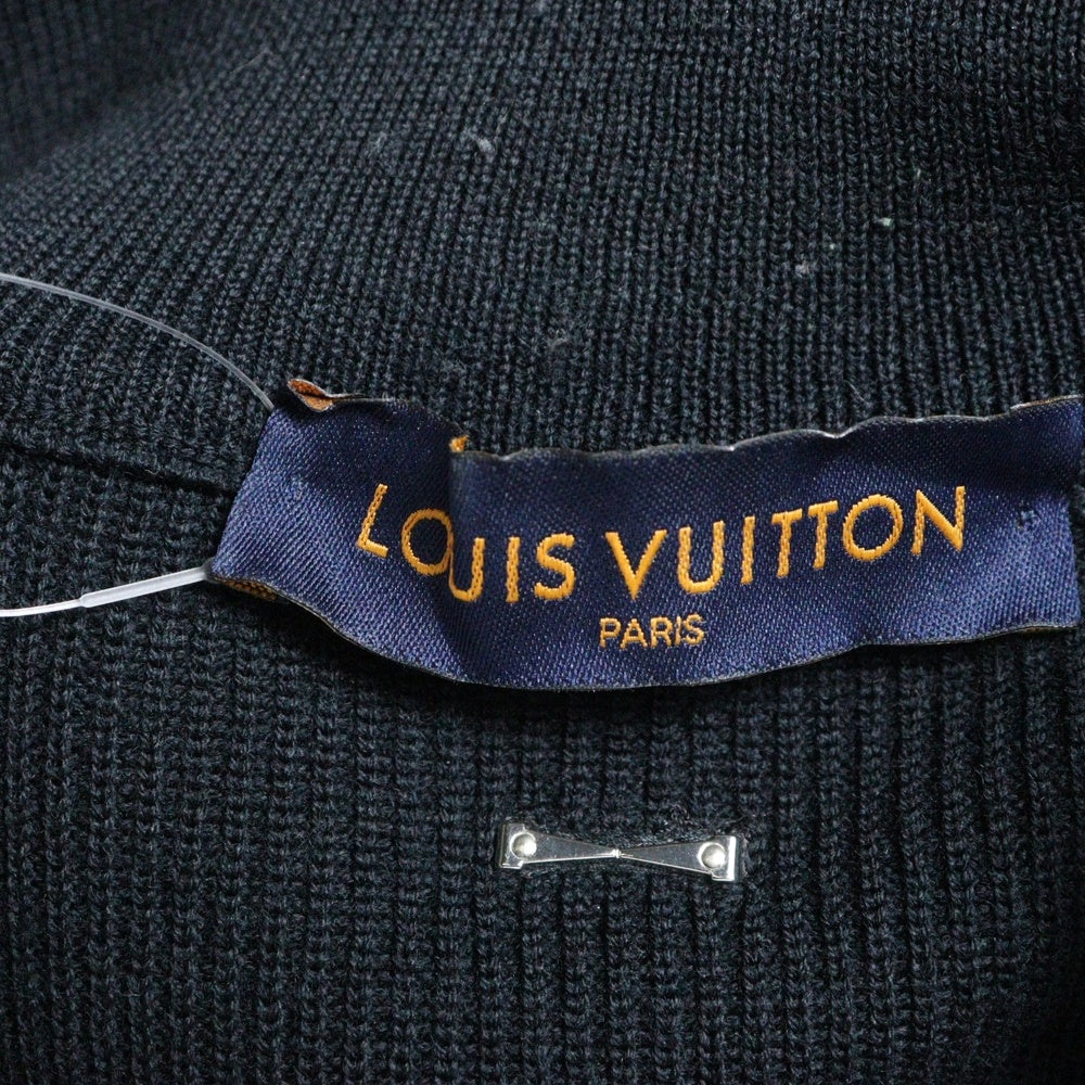 LOUIS VUITTON(ルイヴィトン) 21SS ZIP UP KNIT JACKET ジップアップウールニットジャケット ブラック