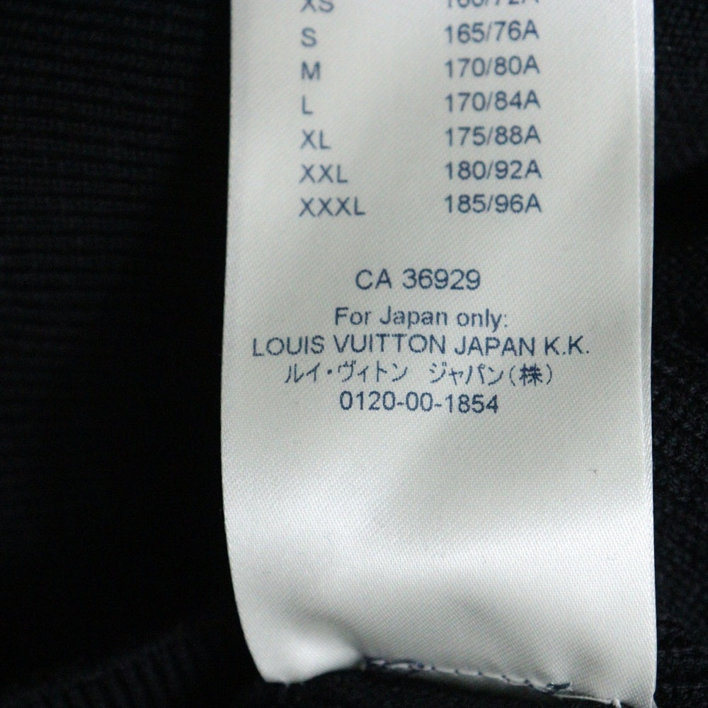 LOUIS VUITTON(ルイヴィトン) 21SS ZIP UP KNIT JACKET ジップアップウールニットジャケット ブラック