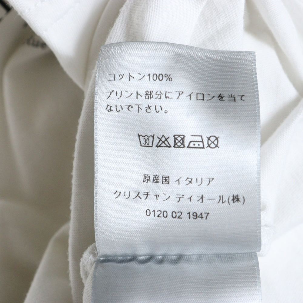 DIOR(ディオール) ATELIER LOGO PRINT T-SHIRTS アトリエロゴ クルーネック半袖Tシャツ 半袖カットソー ホワイト