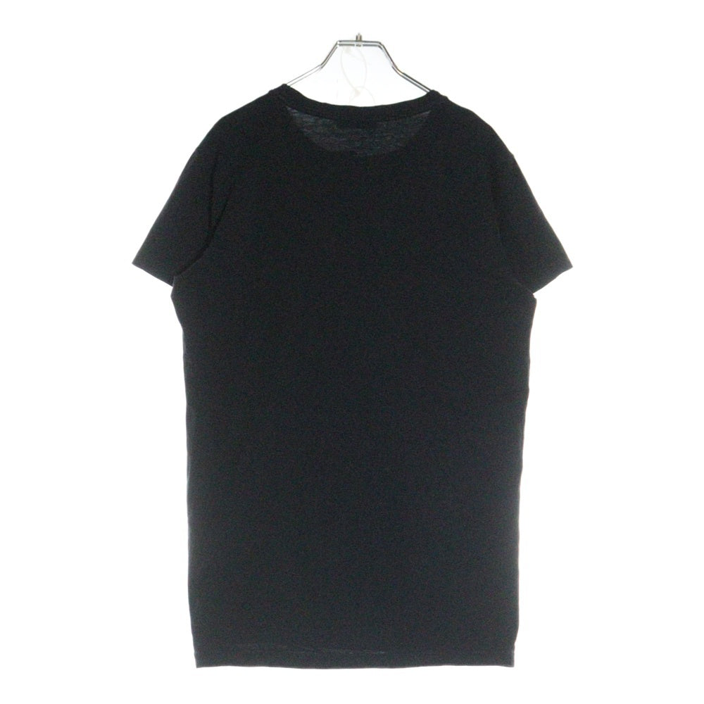 BALMAIN(バルマン) LOGO PRINT T-SHIRTS フロントロゴプリント半袖カットソー 半袖Tシャツ ブラック