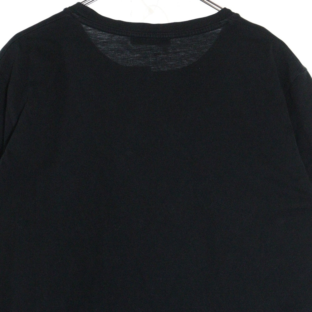 BALMAIN(バルマン) LOGO PRINT T-SHIRTS フロントロゴプリント半袖カットソー 半袖Tシャツ ブラック