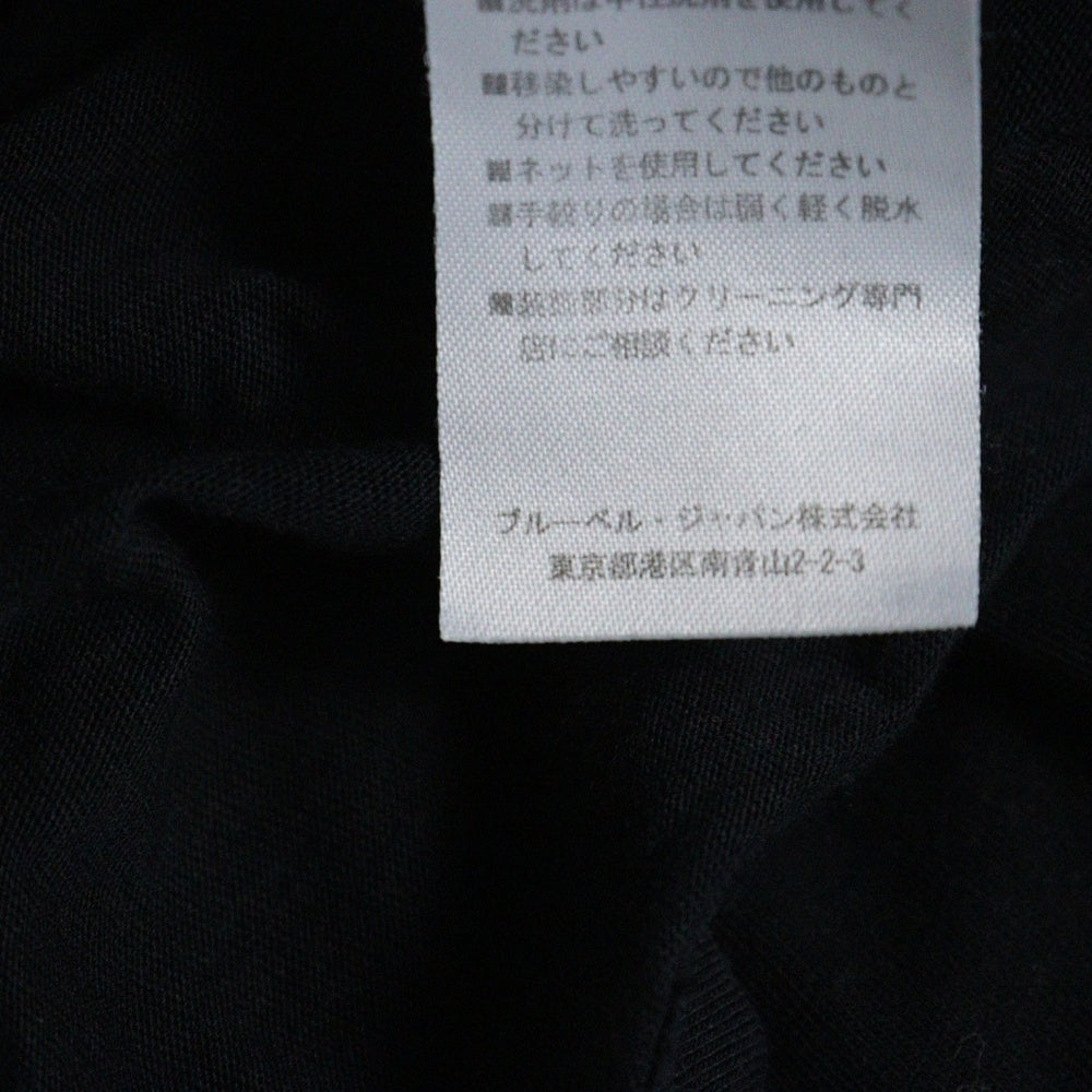 BALMAIN(バルマン) LOGO PRINT T-SHIRTS フロントロゴプリント半袖カットソー 半袖Tシャツ ブラック