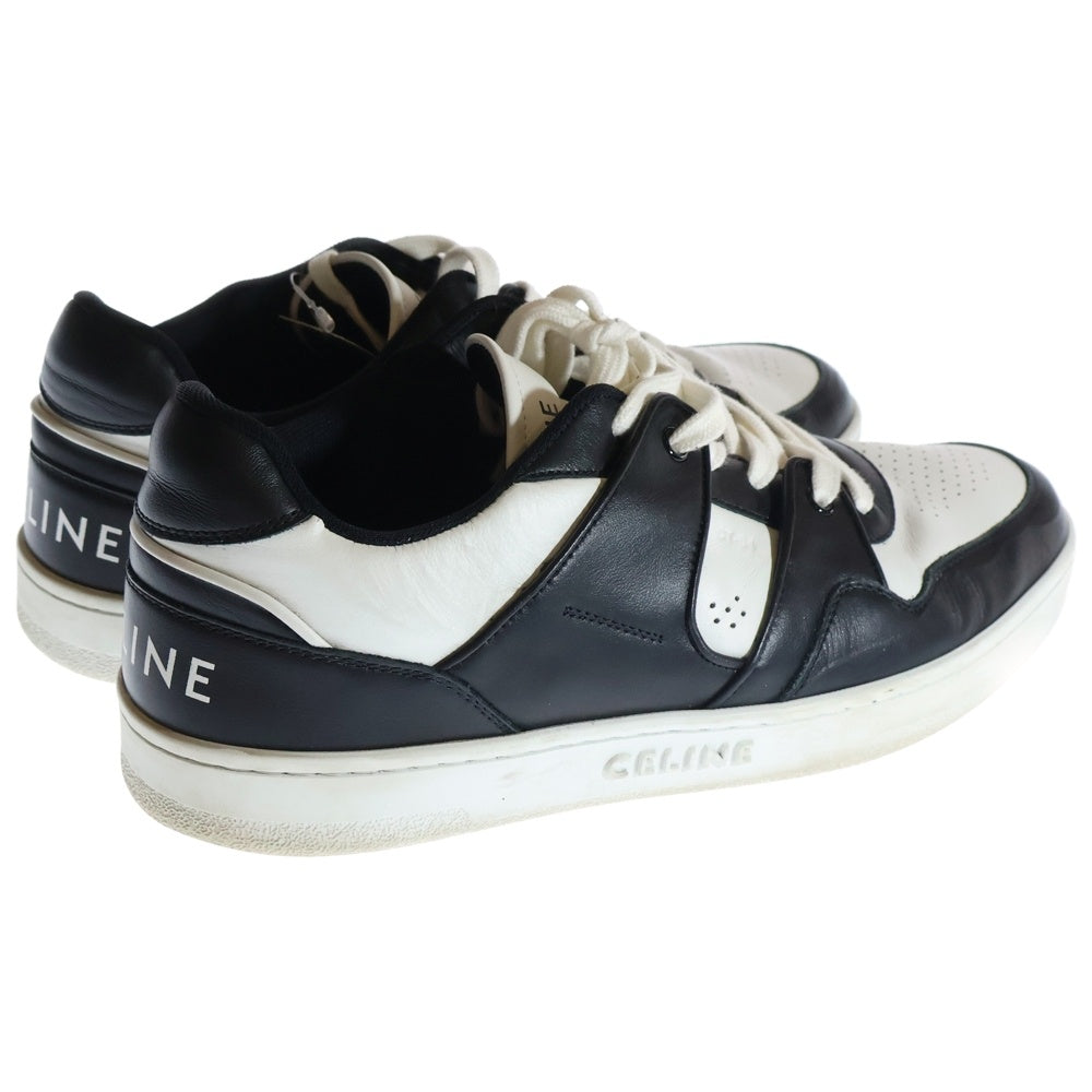 CELINE(セリーヌ) CT-04 レースアップ レザー ローカットスニーカー ブラック/ホワイト