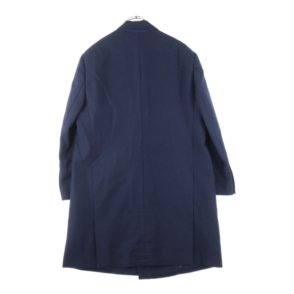 BALENCIAGA(バレンシアガ) 18AW アームロゴパッチウールダブルコート ネイビー 534053 TXI14