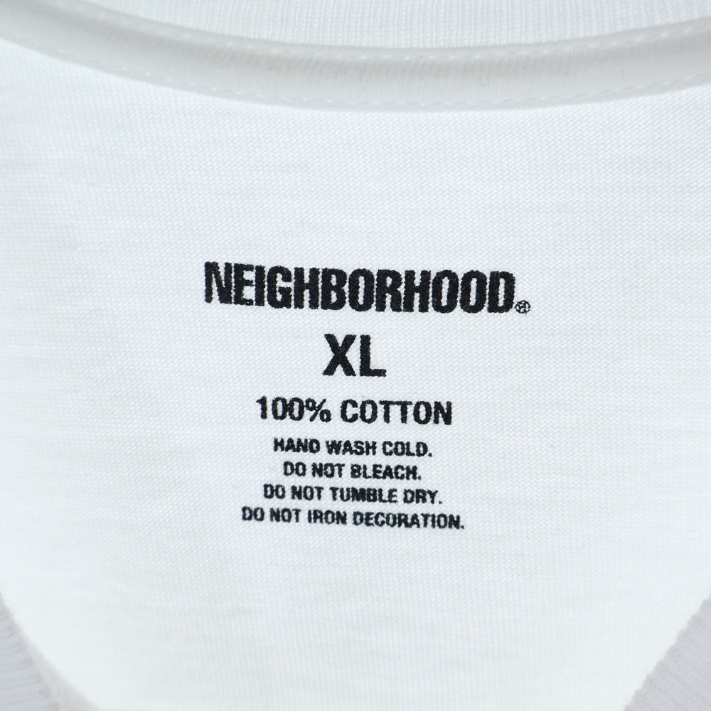 NEIGHBORHOOD(ネイバーフッド) NH 251 SPOT TEE バックロゴプリント クルーネック半袖Tシャツカットソー ホワイト