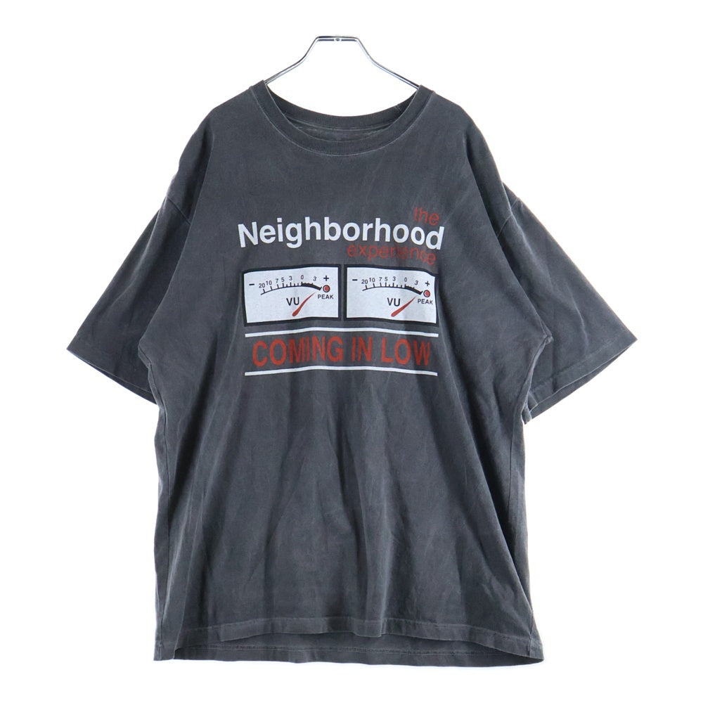 NEIGHBORHOOD(ネイバーフッド) 25SS COMING IN LOW S/S TEE 251PCNH-ST06 フロントプリント クルーネック半袖Tシャツカットソー ブラック