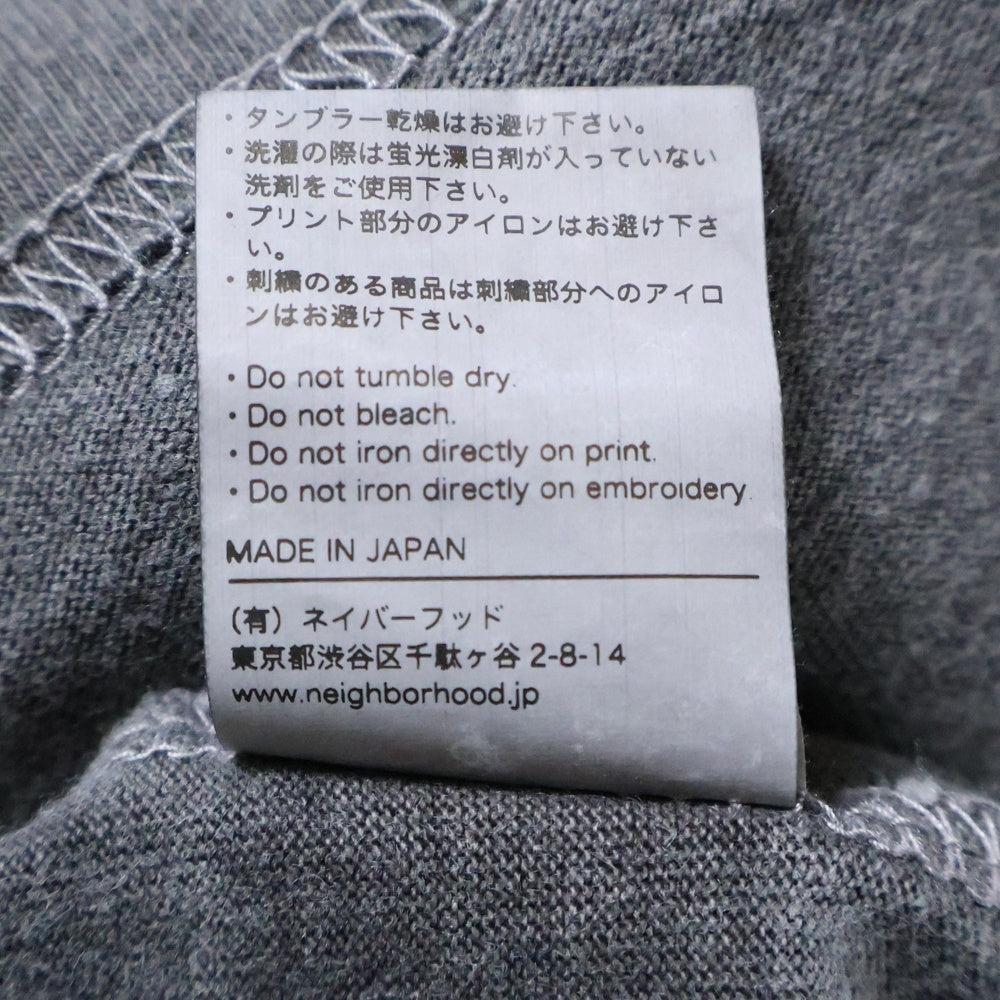 NEIGHBORHOOD(ネイバーフッド) 25SS COMING IN LOW S/S TEE 251PCNH-ST06 フロントプリント クルーネック半袖Tシャツカットソー ブラック