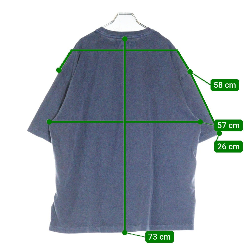 NEIGHBORHOOD(ネイバーフッド) 25AW PIGMENT DYED CREWNECK 252FPNHーCSM07 ピグメントダイ クルーネック半袖Tシャツカットソー ブルー