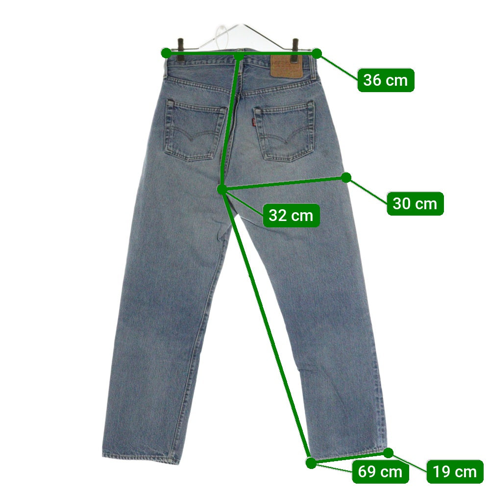 Levi's(リーバイス) VINTAGE 80s 501 Denim Pant ボタン裏524 スモールe 両面タブ デニムパンツ ブルー
