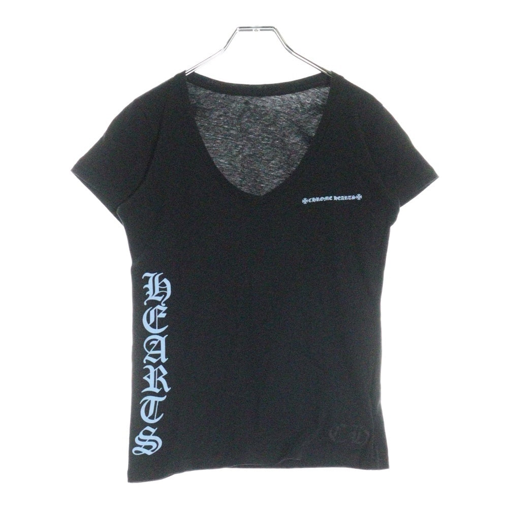 CHROME HEARTS(クロムハーツ) ロゴプリント半袖カットソー 半袖Tシャツ ブラック/ブルー