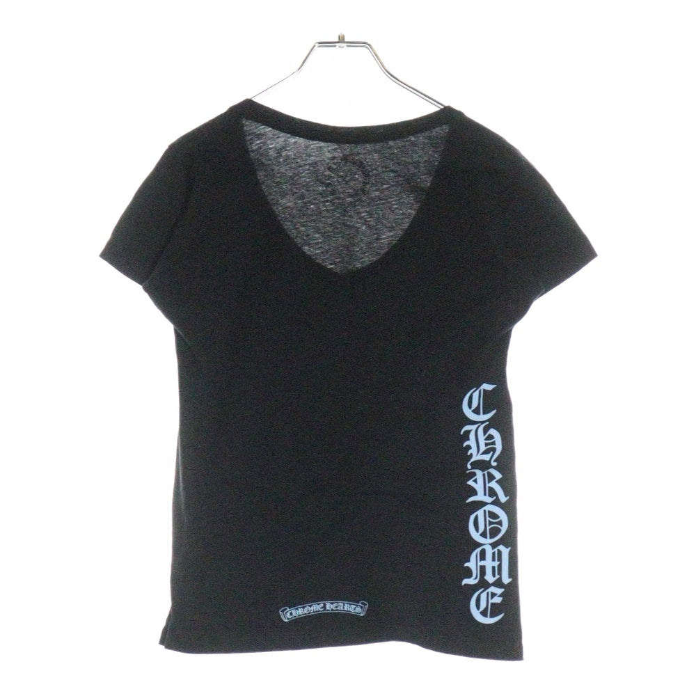 CHROME HEARTS(クロムハーツ) ロゴプリント半袖カットソー 半袖Tシャツ ブラック/ブルー