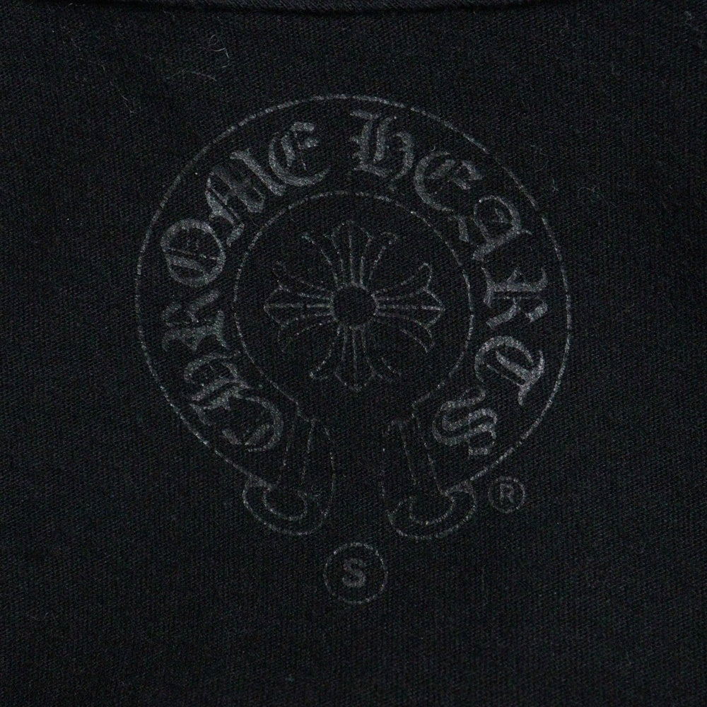 CHROME HEARTS(クロムハーツ) ロゴプリント半袖カットソー 半袖Tシャツ ブラック/ブルー