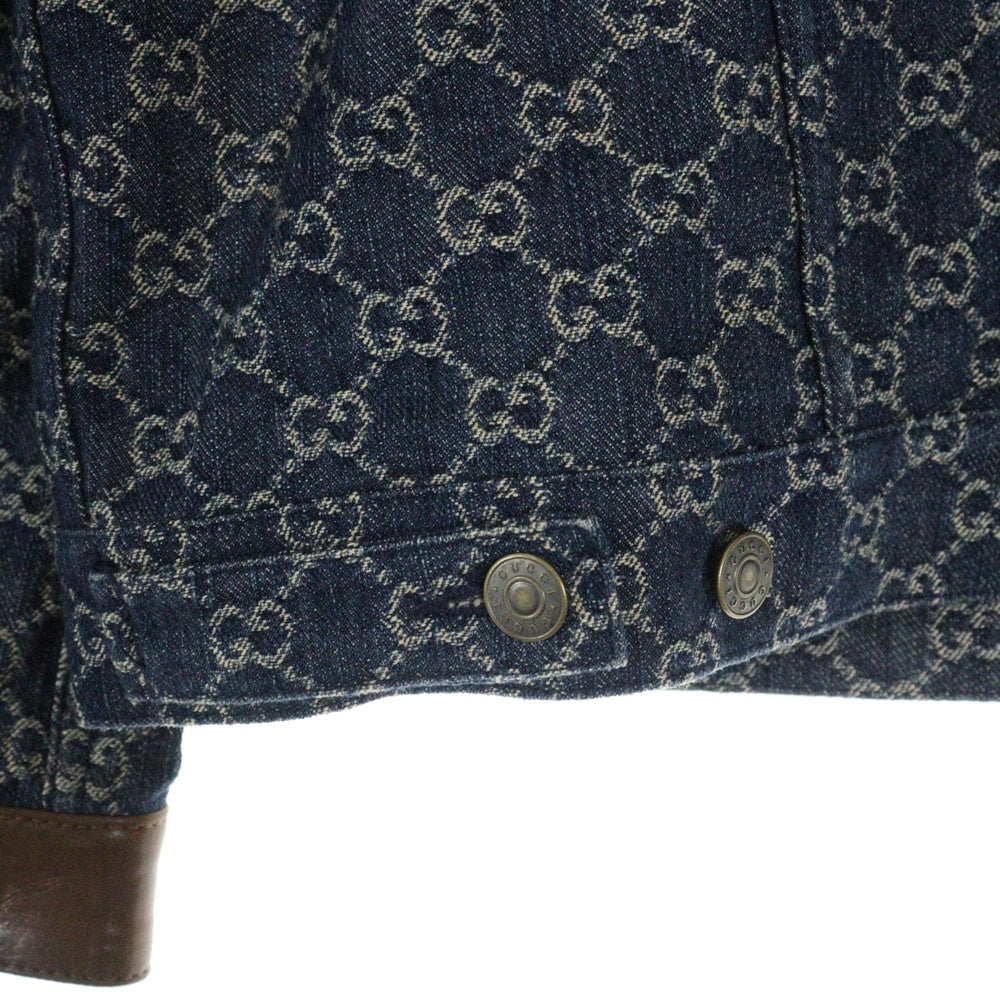 GUCCI(グッチ) 21SS GGロゴエコウォッシュドオーガニックデニムジャケット ネイビー
