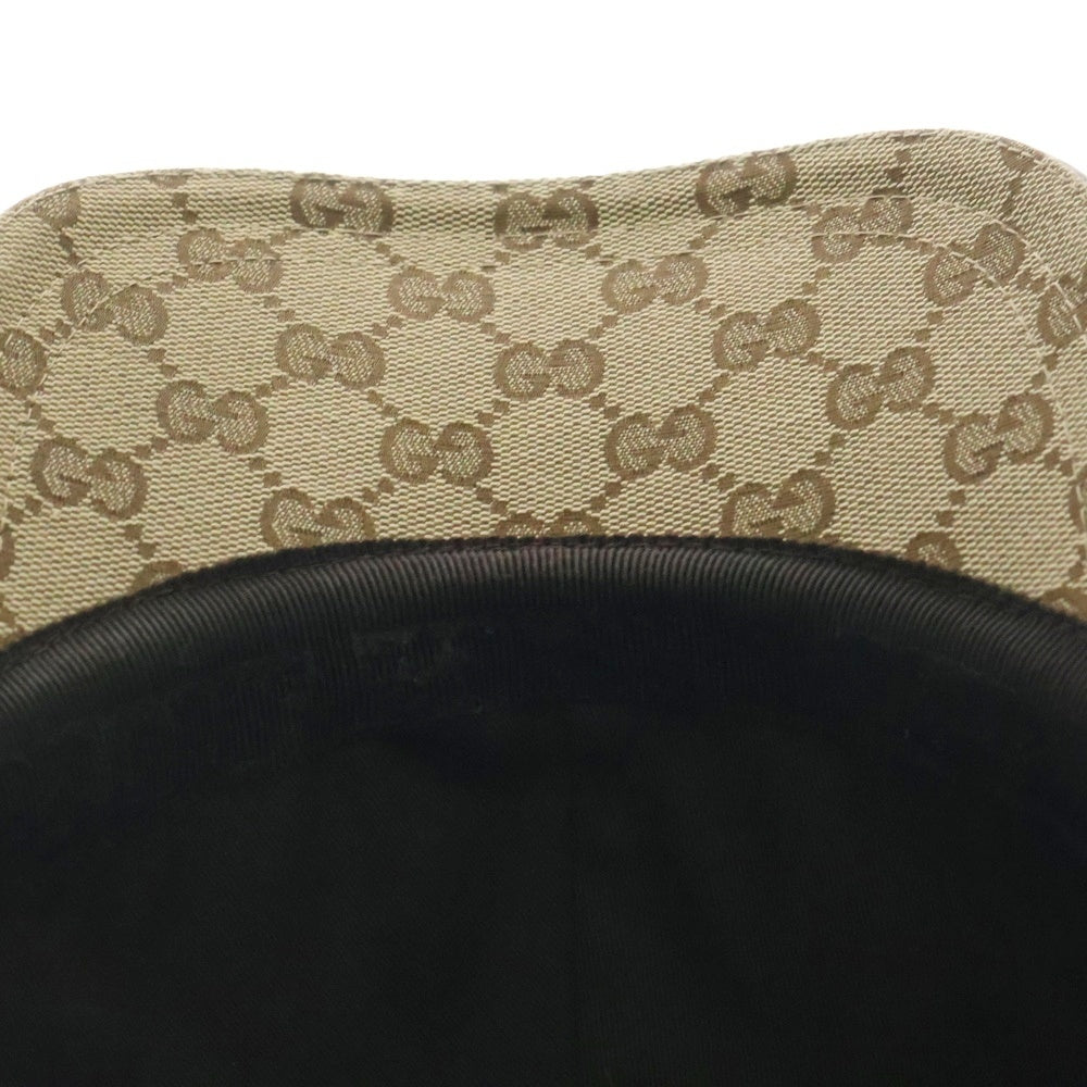 GUCCI(グッチ) GGキャンバス ベースボールキャップ 帽子 ベージュ