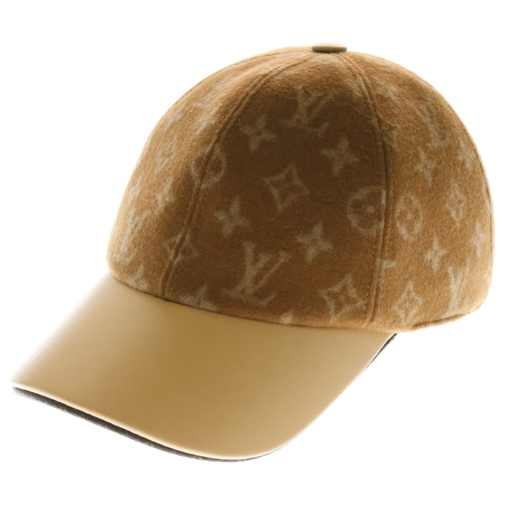 LOUIS VUITTON(ルイヴィトン) モノグラムウールベースボールキャップ 帽子 ブラウン