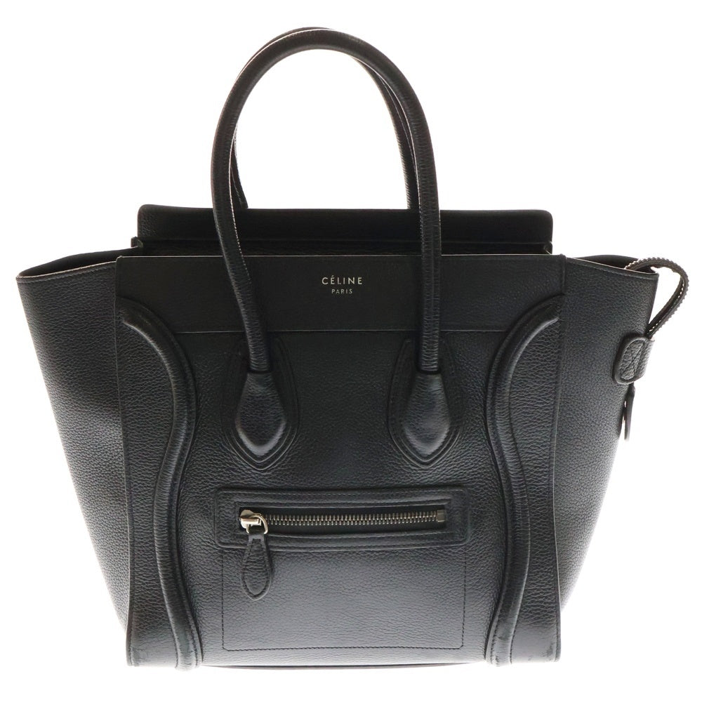 CELINE(セリーヌ) ラゲージ マイクロ ショッパー ハンドバッグ ブラック 167793DRU