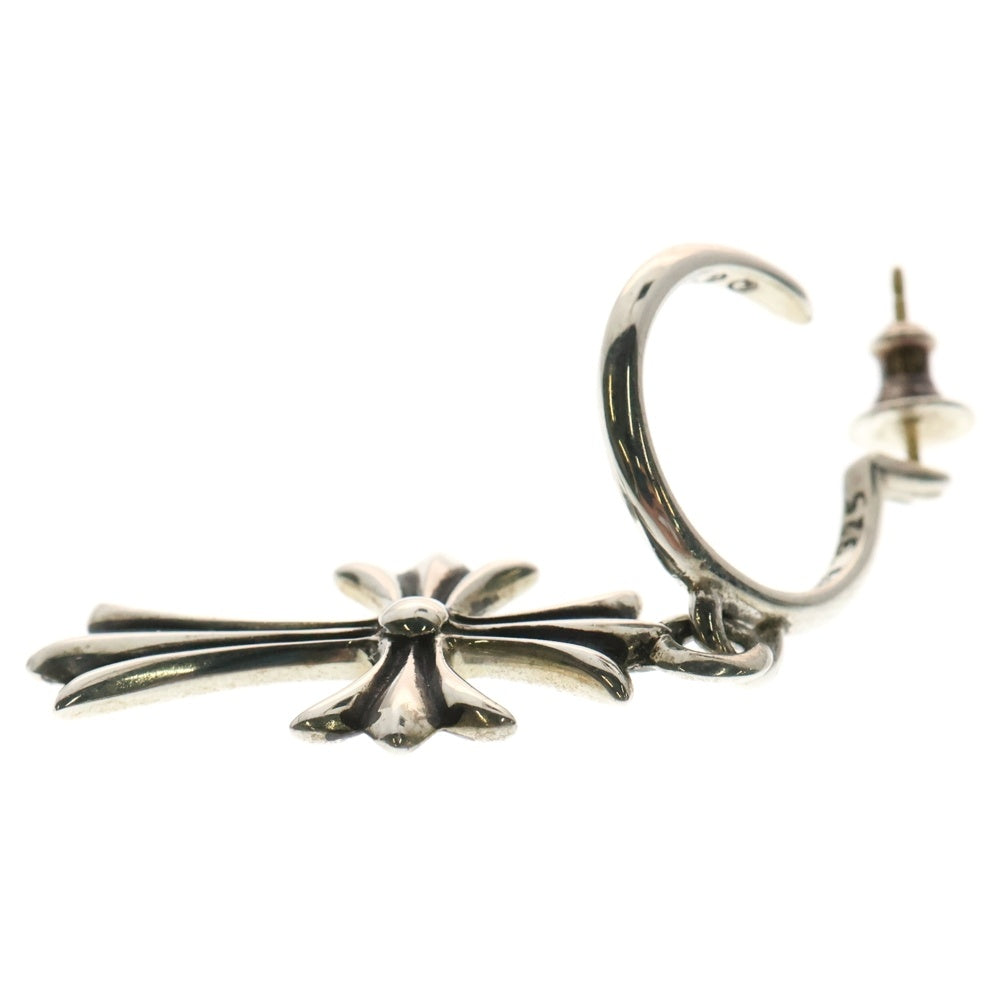 CHROME HEARTS(クロムハーツ) TINY CH CROSS タイニーCHクロス フープピアス シルバー BCA115