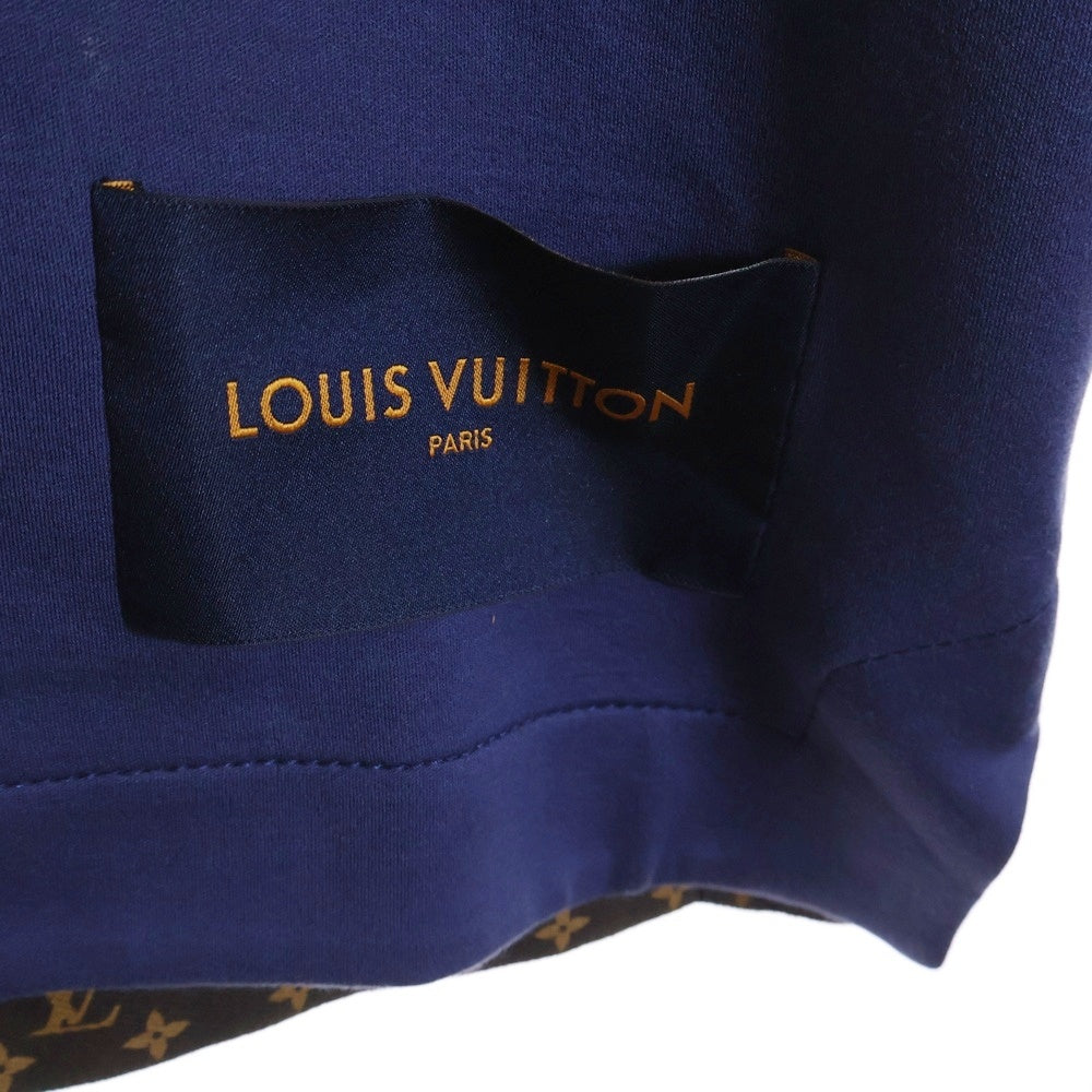 LOUIS VUITTON(ルイヴィトン) 22AW ボーダー チュニック ワンピース ジップポケット レディース ネイビー/イエロー RW222B FED FNJD72