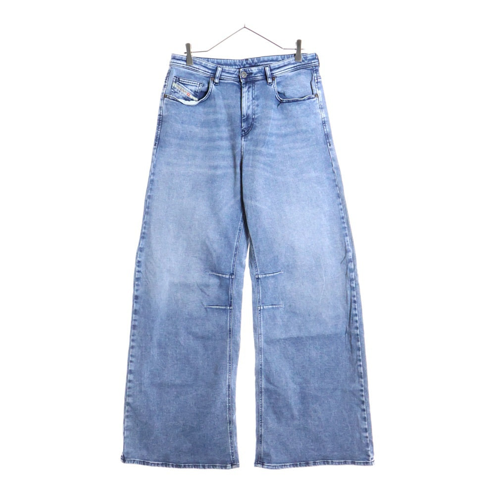 DIESEL INDUSTRY(ディーゼルインダストリー) レギュラールーズフィット ワイドデニムパンツ ジーンズ ブルー A18068 R69ZU