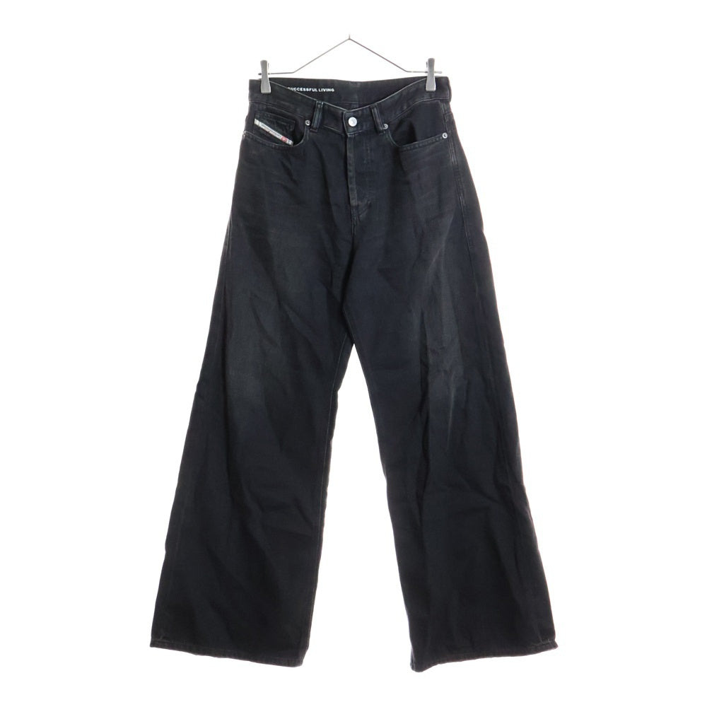 DIESEL INDUSTRY(ディーゼルインダストリー) Relaxed Jeans D-Rise A06371 09J96 ワイドデニムパンツ ジーンズ ブラック