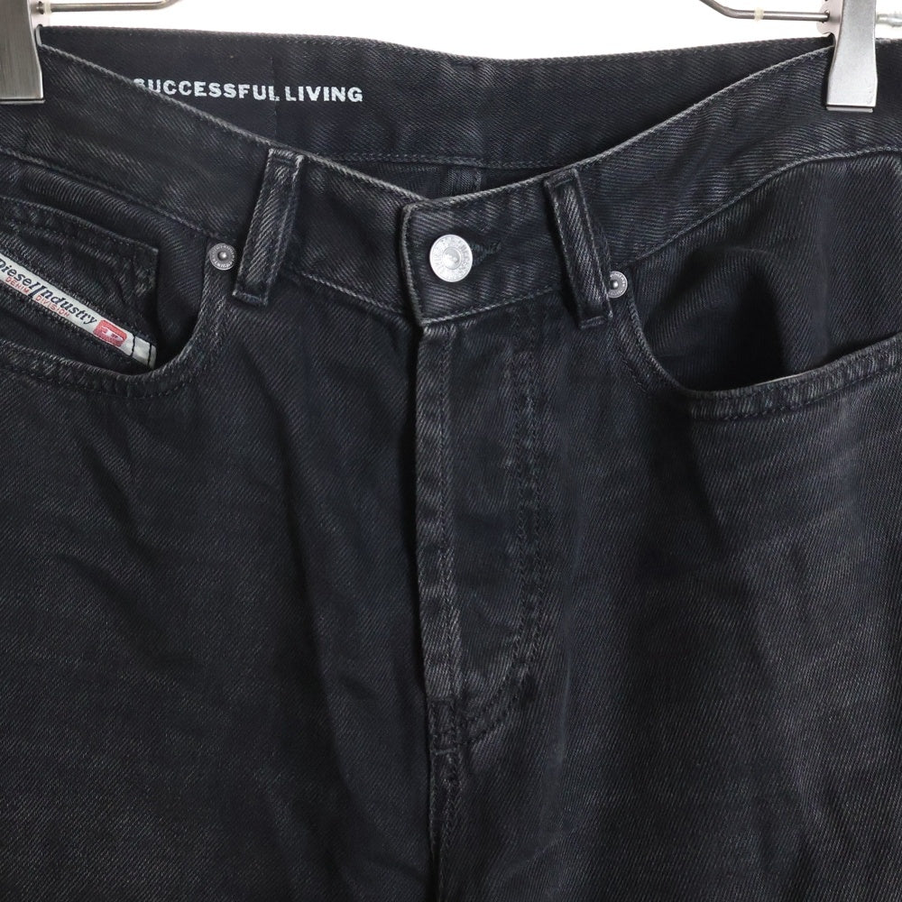 DIESEL INDUSTRY(ディーゼルインダストリー) Relaxed Jeans D-Rise A06371 09J96 ワイドデニムパンツ ジーンズ ブラック