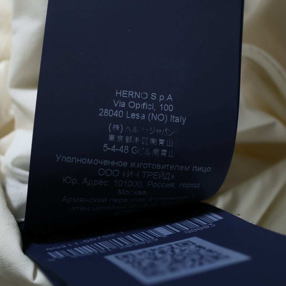 HERNO(ヘルノ) 22AW ウールコンビナイロンフーデッドコート レディース ホワイト PI001564D-39601-1100
