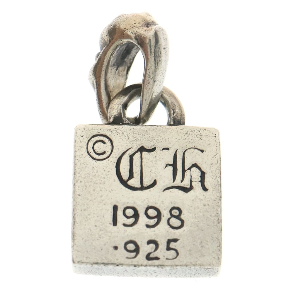 CHROME HEARTS(クロムハーツ) FRAMED CH PLUS 1DIA フレームドCHプラス 1ダイヤ チャーム シルバーネックレストップ