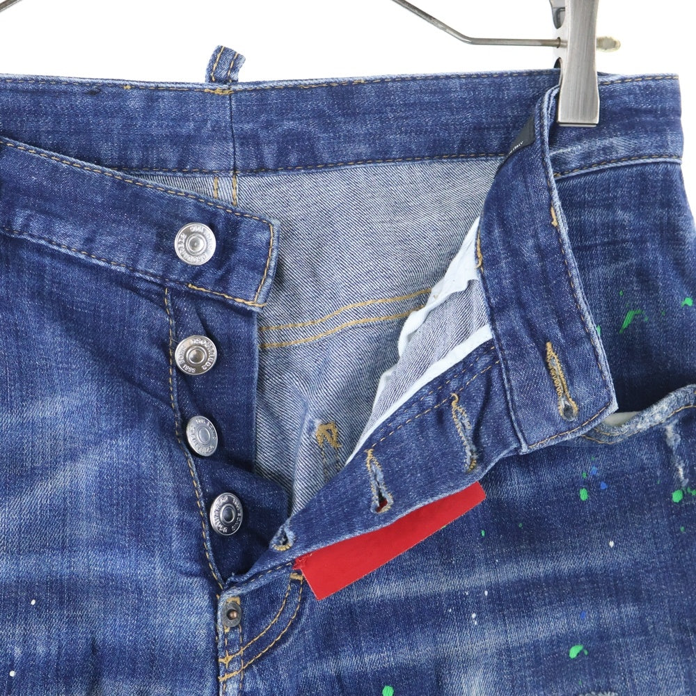 DSQUARED2(ディースクエアード) 19AW SKATER JEAN S71LB0635 S30342 スケータージーン ダメージペイント デニムパンツ ジーンズ インディゴ