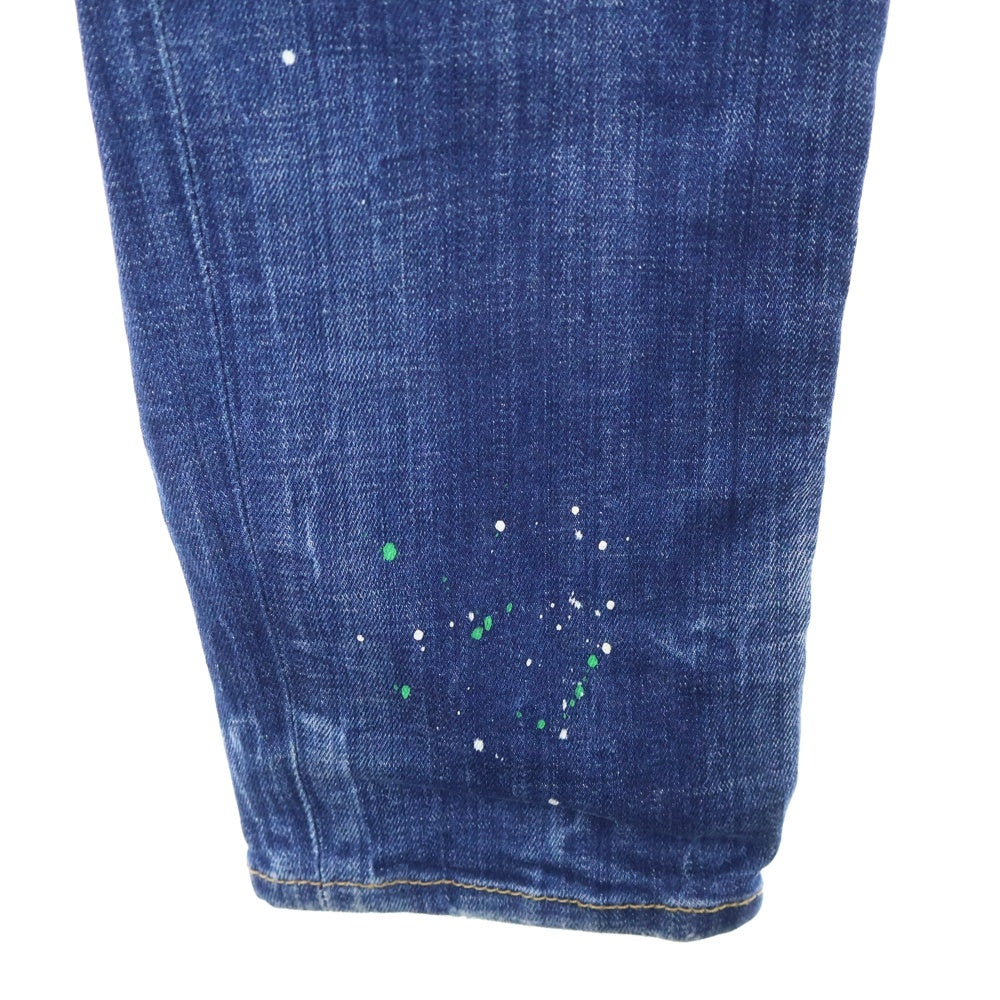 DSQUARED2(ディースクエアード) 19AW SKATER JEAN S71LB0635 S30342 スケータージーン ダメージペイント デニムパンツ ジーンズ インディゴ