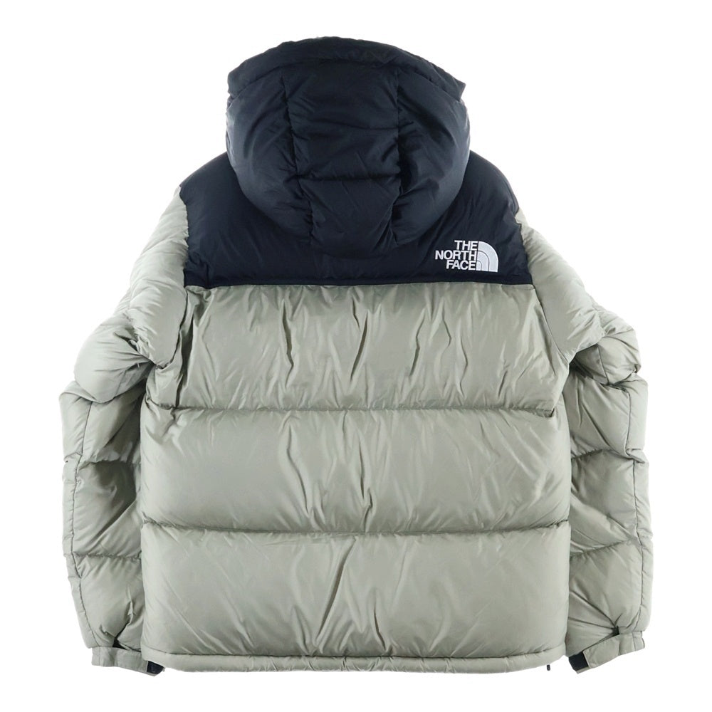 THE NORTH FACE(ザノースフェイス) 24AW Nuptse Hoodie ND92331 ヌプシ フーデット ジップアップ ダウンジャケット グレー/ブラック