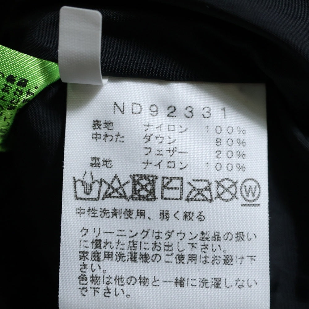 THE NORTH FACE(ザノースフェイス) 24AW Nuptse Hoodie ND92331 ヌプシ フーデット ジップアップ ダウンジャケット グレー/ブラック