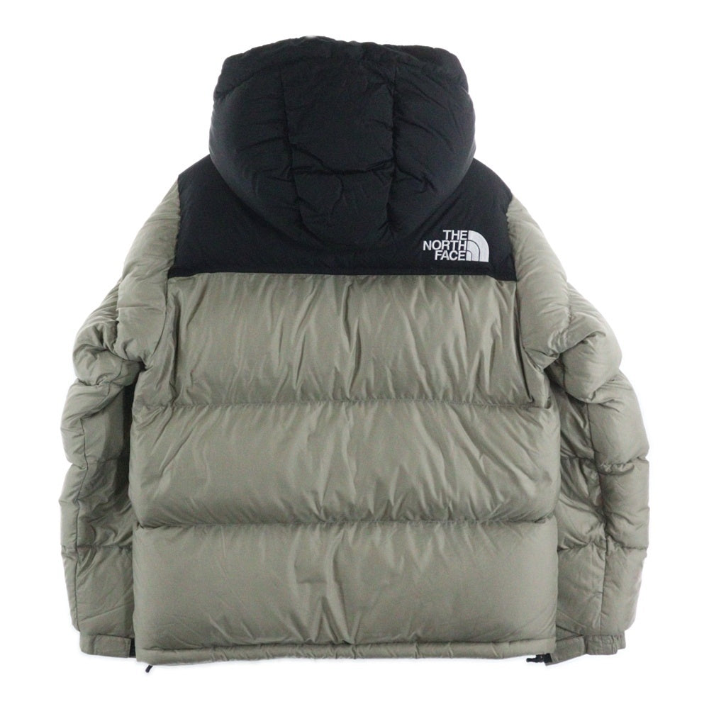THE NORTH FACE(ザノースフェイス) 24AW Nuptse Hoodie ND92331 ヌプシ フーデット ジップアップ ダウンジャケット グレー/ブラック