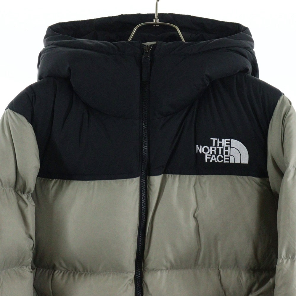 THE NORTH FACE(ザノースフェイス) 24AW Nuptse Hoodie ND92331 ヌプシ フーデット ジップアップ ダウンジャケット グレー/ブラック