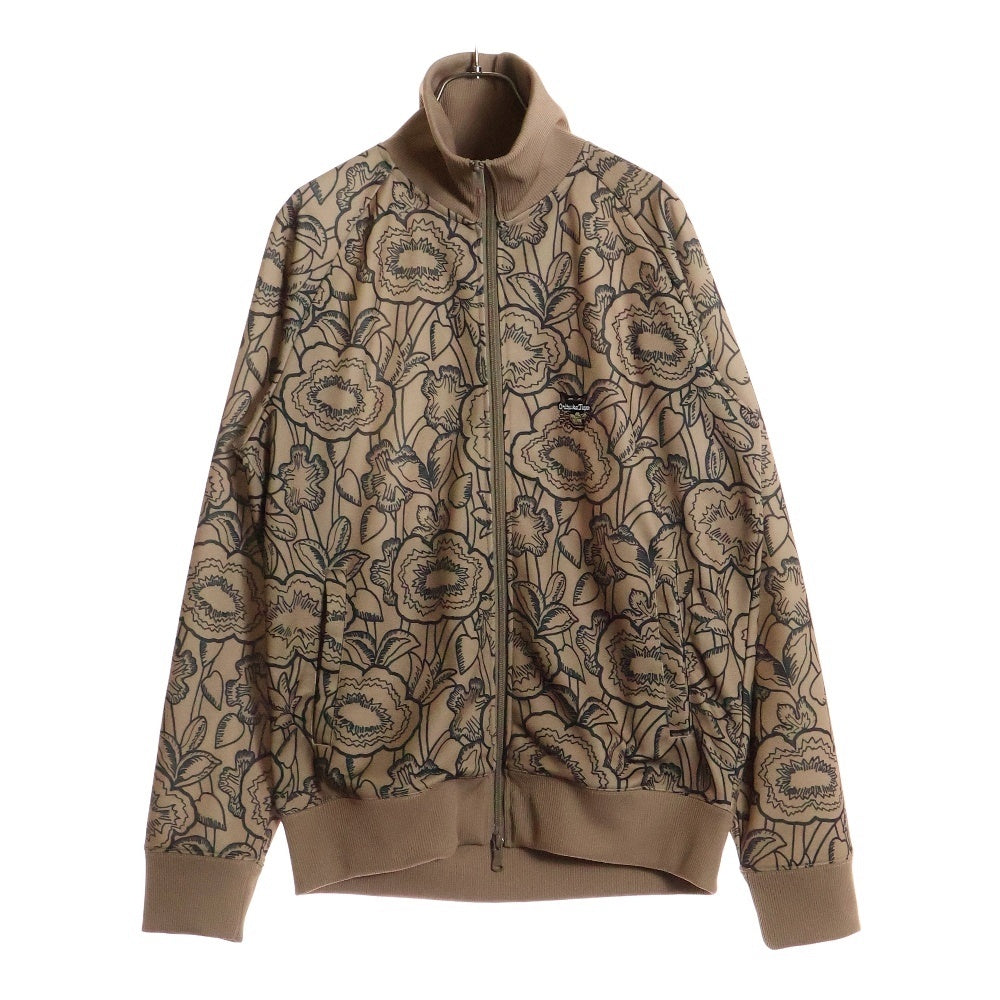 Onitsuka Tiger(オニツカタイガー) Logo Patch TRACK TOP 2183B517 ロゴパッチ 総柄 トラックジャケット ブラウン/ブラック