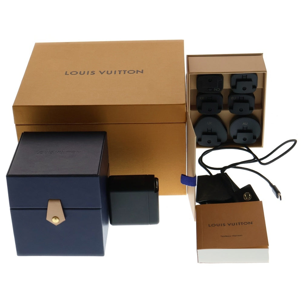 LOUIS VUITTON(ルイヴィトン) タンブール ホライゾン ライトアップ スマートウォッチ 腕時計 ブラック QAD00Z