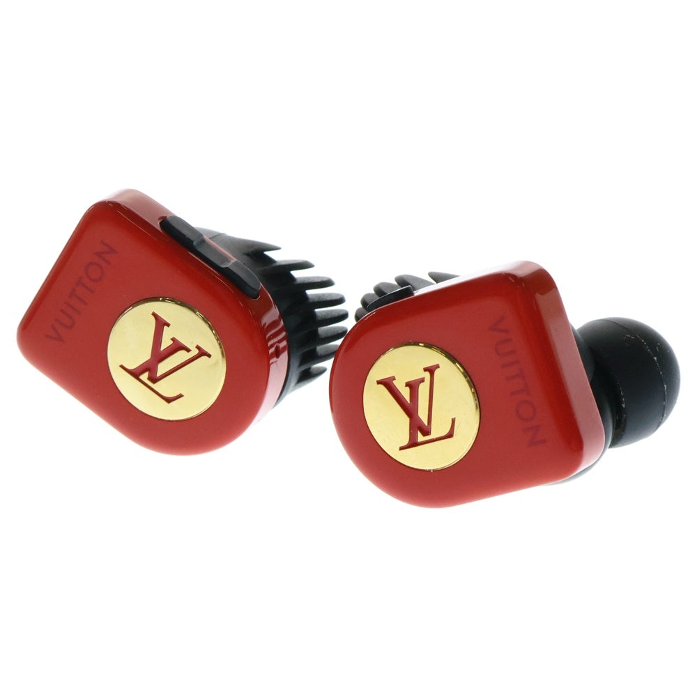 LOUIS VUITTON(ルイヴィトン) モノグラム LV ホライゾン ワイヤレス イヤホン レッド QAB130