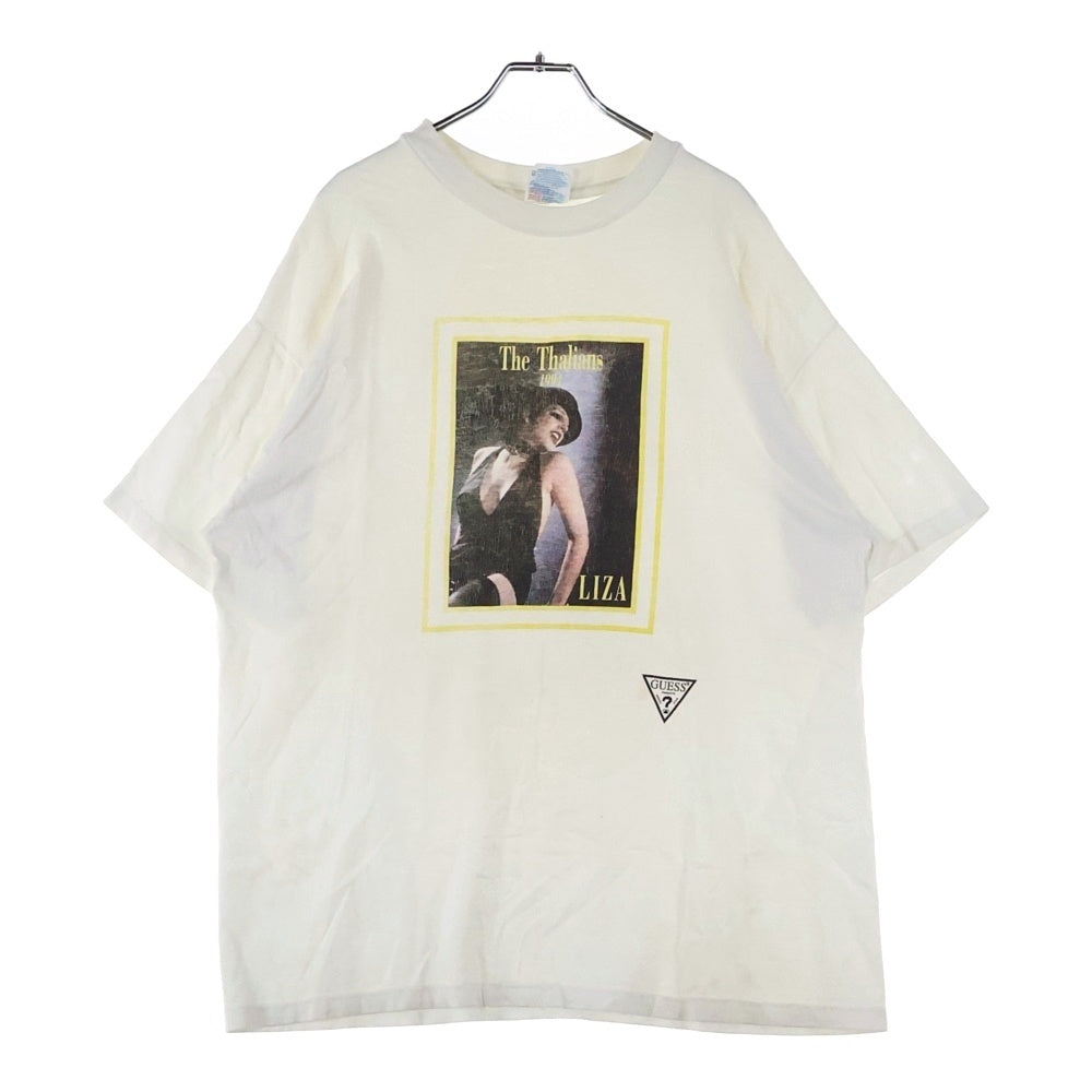 VINTAGE(ヴィンテージ) 90s GUESS LIZA THE THALIANS 1994 HANESタグ ゲス リザ クルーネック半袖カットソー ホワイト