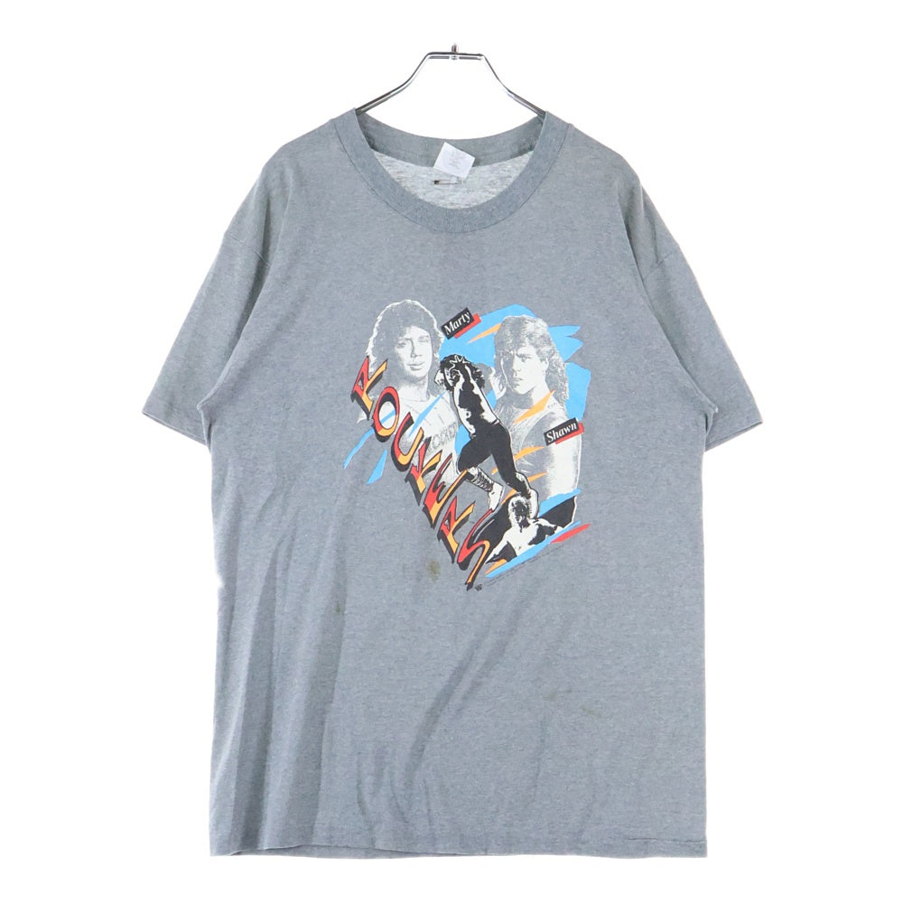 VINTAGE(ヴィンテージ) 90s WWF THE ROCKERS GRAND ILLUSIONタグ ザロッカーズ クルーネック半袖カットソー グレー